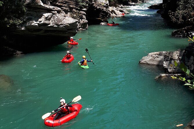 Adrenaline kayaking on the Lima and Serchio rivers in Bagni di Lucca - The Rapids Experience: Clear Water, Waves, and Tight Gorge Feel