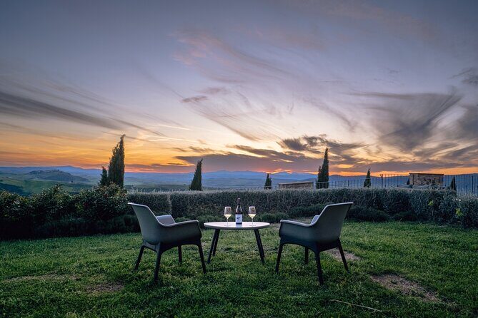 Aperitif on the Terrace of Podere Montale at Sunset - Wine tasting, done in plain language: three Sangiovese glasses
