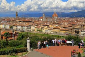 Bike Tour of Florence - The hilltop payoff: Piazzale Michelangelo and more views