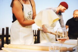 Corso di Pasta Fresca - From Workstations to the Table: How the Meal Comes Together