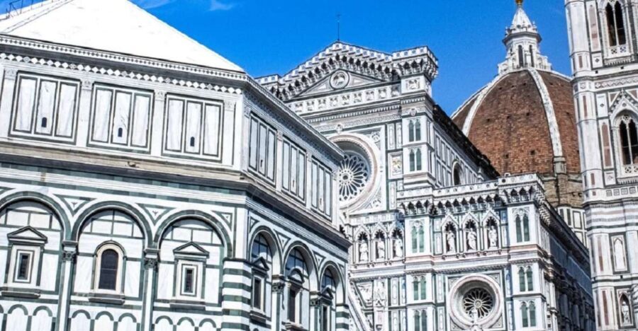 Florence: Accademia, Uffizi, and Duomo Guided Tour - Duomo Cathedral Interior: Marble Work, Glass, Clock, and the Fresco Dome