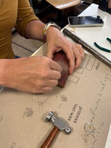 Florence: Custom wedding ring making experience. - Meet Florencia Rubaja and the Goldsmith Story Behind the Bench