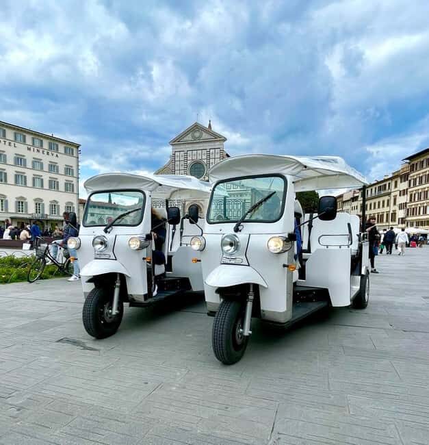 Florence: Eco Golf Car & e Tuk Tuk City Tour - Where you meet: Museo Novecento and the central Santa Maria Novella area