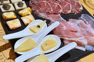 Florence Food Tour with Truffle Pasta, Steak & Free Flowing Wine - Stop One: Prosciutto, Cheese-Wine Mood, and 30-Year Balsamic