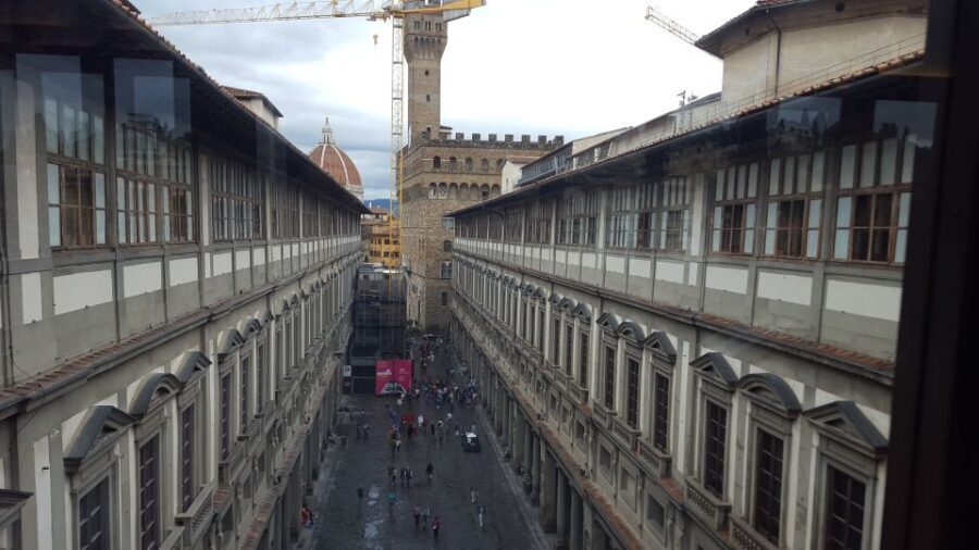 Florence: Full-Day Tour with Uffizi and Accademia Gallery - Walking Past Loggia Statues to Ponte Vecchio