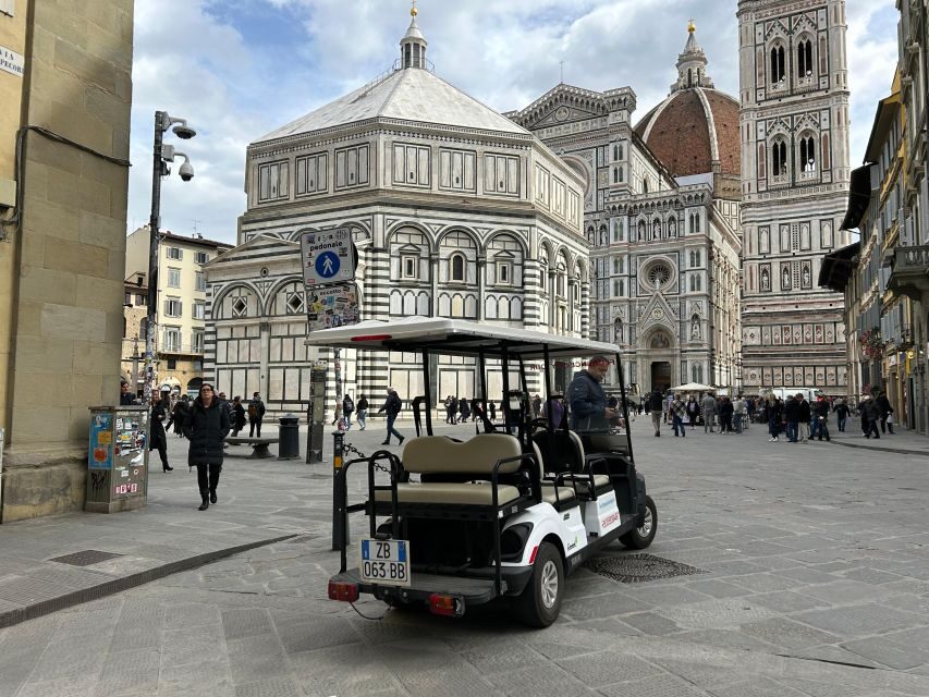 Florence: Golf Cart Tour with Panoramic Views - Headphones in multiple languages: details without stopping the ride