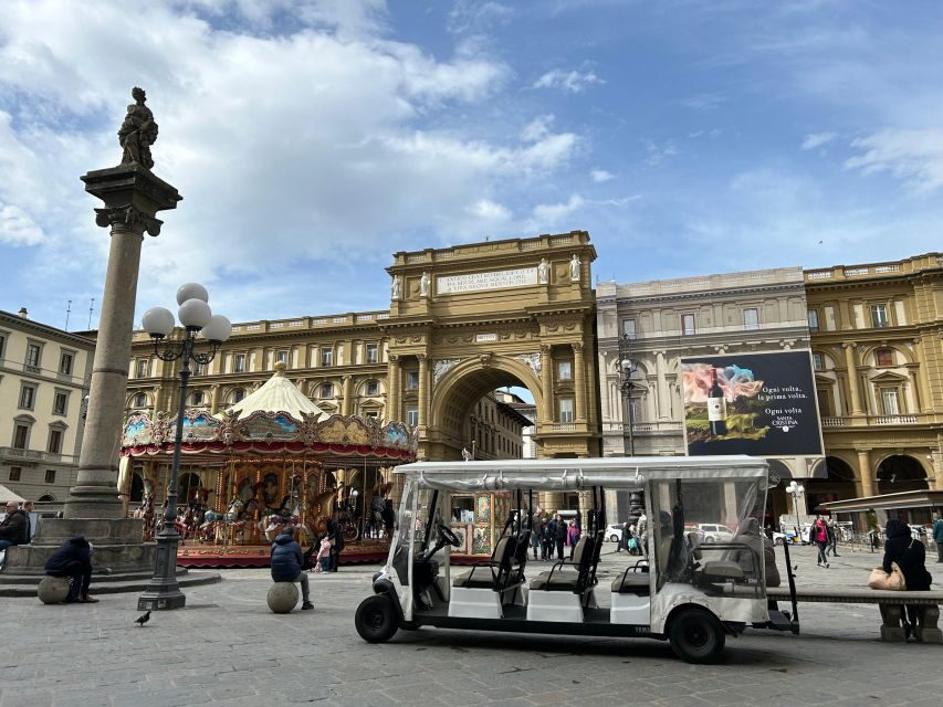 Florence: Golf Cart Tour with Panoramic Views - The meeting point and the 1.5-hour rhythm