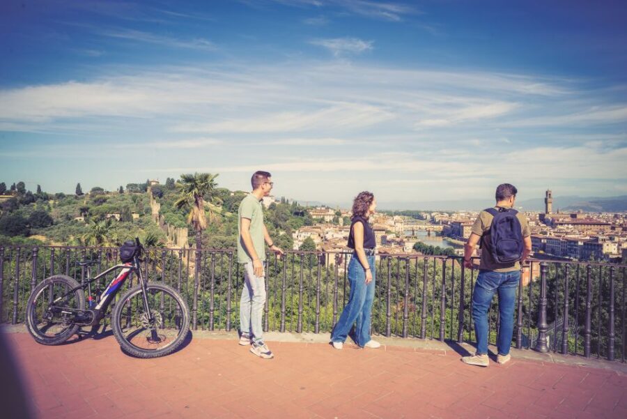 Florence: Guided Electric Bike Tour with Gelato - Piazzale Michelangelo: 1 hour of view time that’s worth the climb