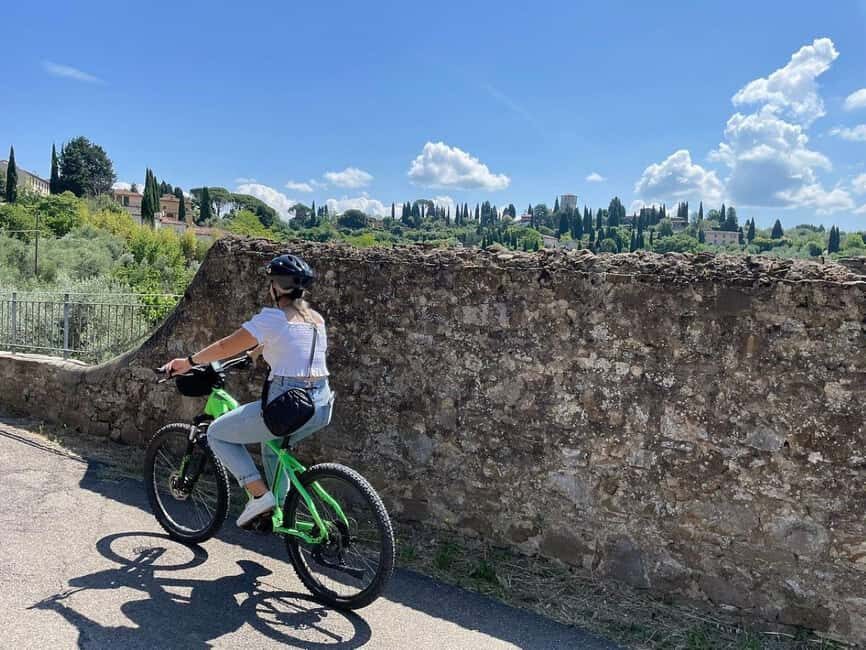 Florence: Half-Day Tuscan Countryside E-bike Tour with Wine - The four-hour ride: narrow roads, villas, olive groves, and real views
