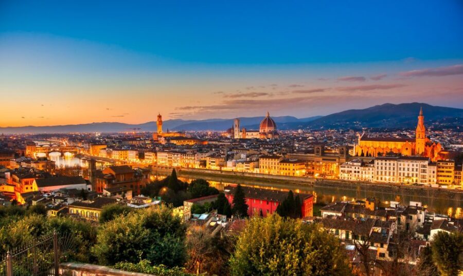 Florence: Night Tour by Electric Bike - Piazzale Michelangelo: the payoff viewpoint
