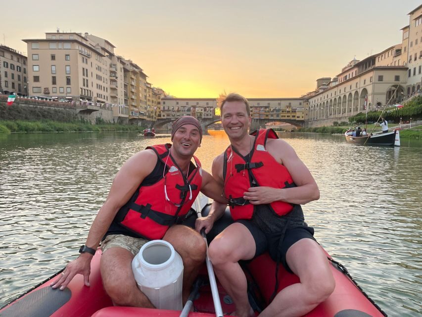 Florence: Ponte Vecchio Rafting Experience with Aperitif - From San Niccolò toward the Uffizi: the river route that feels quieter