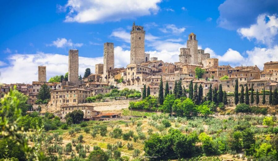 Florence: San Gimignano & Volterra Day Trip with Food & Wine - Florence to Volterra: riding the Tuscan hills in an AC minivan