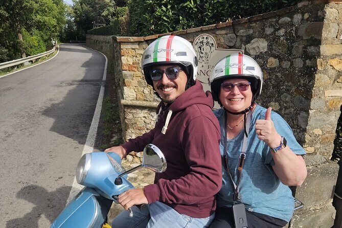 Florence Vespa Tour as a Passenger, max 6 people + Wine Window! - San Miniato al Monte: a church stop with major atmosphere