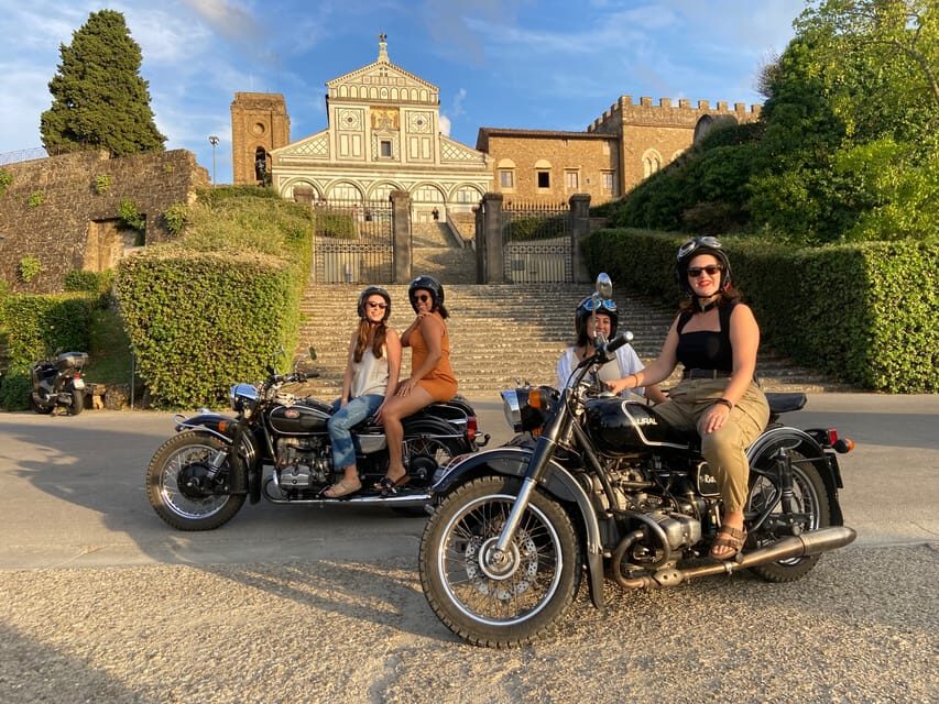 Florence Vintage Motorcycle Sidecar ride - Morning or Sunset - Comfort, helmets, and weather gear you’ll actually use