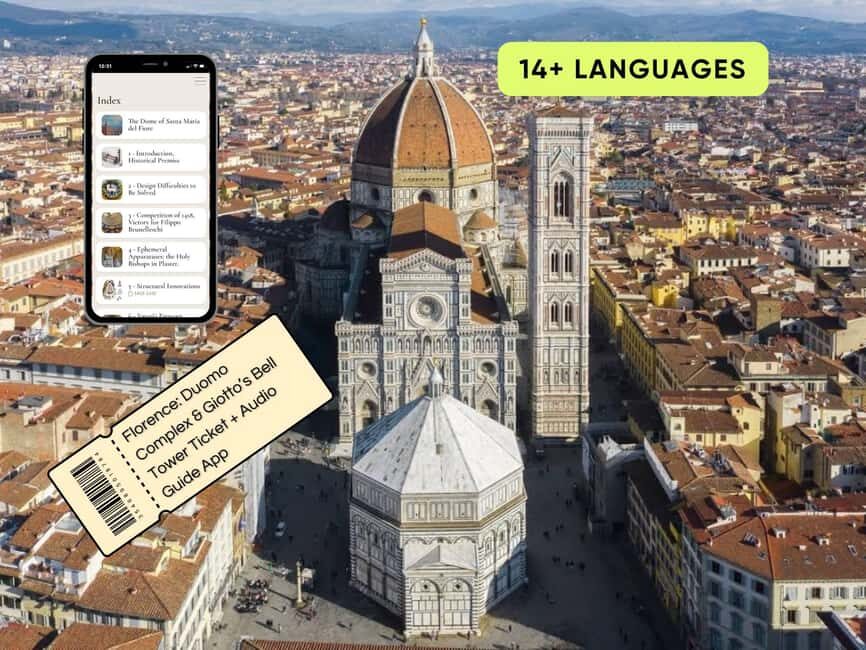 Florence:Duomo Complex & Giotto's Bell Tower Ticket+AudioApp - Piazza del Duomo, timed entry, and why this ticket is practical