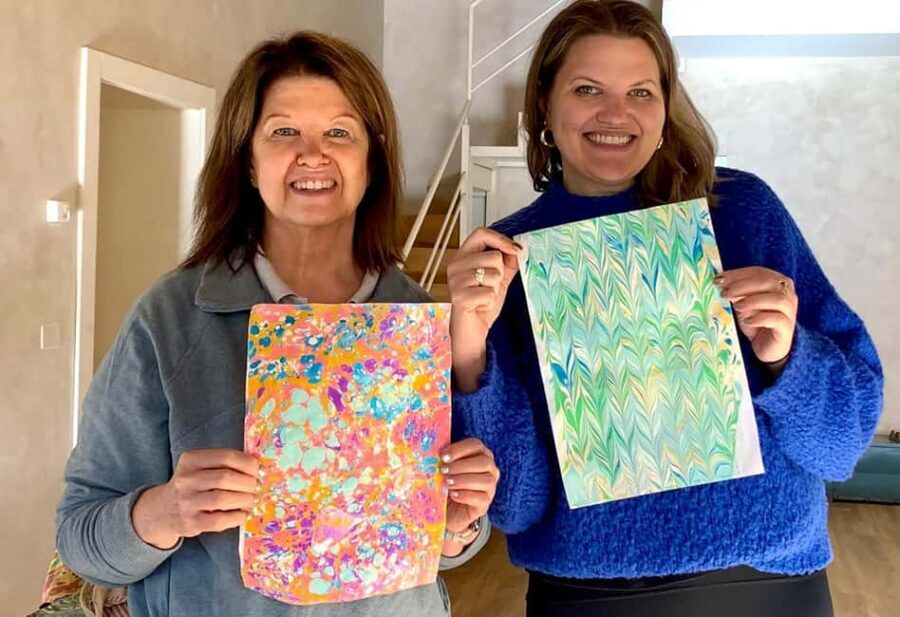Florentine Paper Marbling Artisan Experience - The first phase: history, materials, and how not to get overwhelmed
