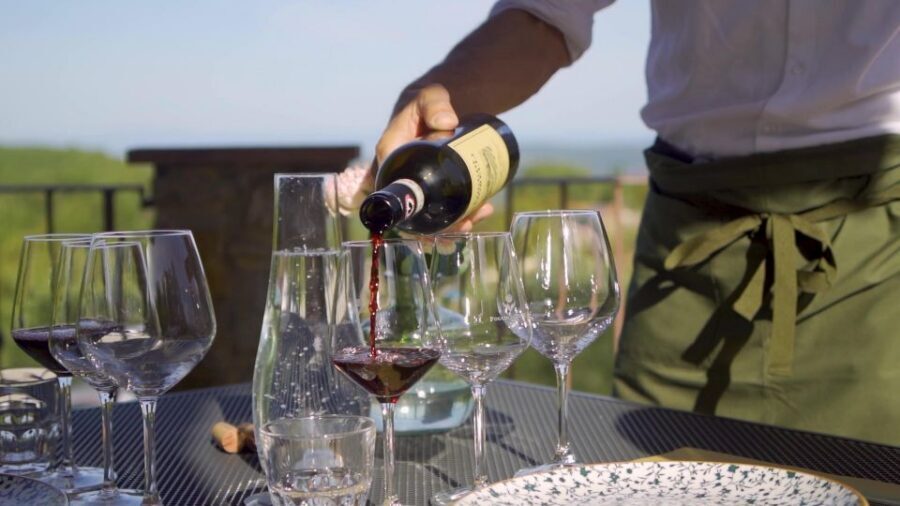 From Florence: Chianti, Montalcino & Montepulciano - Minivan - Montalcino: fortress views, shopping time, and lunch built around wine