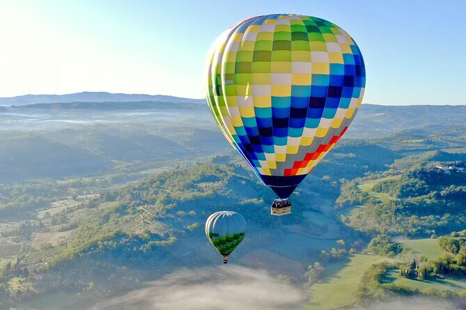 Hot Air Balloon ride in the Chianti Valley Tuscany - Landing, transfer, and the Champagne toast