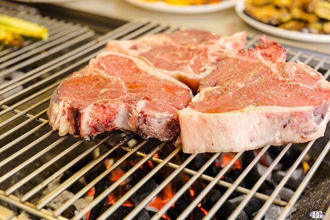 Master the Art of Florentine Steak: A Unique Cooking Experience! - Your Full Menu: Bruschetta, Florentine Steak, Vegetables, Cantucci, and Wine