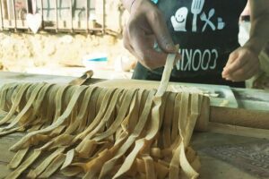 Private Tuscan Cooking Class And Wine Tasting in Radda in Chianti - Cooking class time: making panzanella, fresh pasta, and ragu