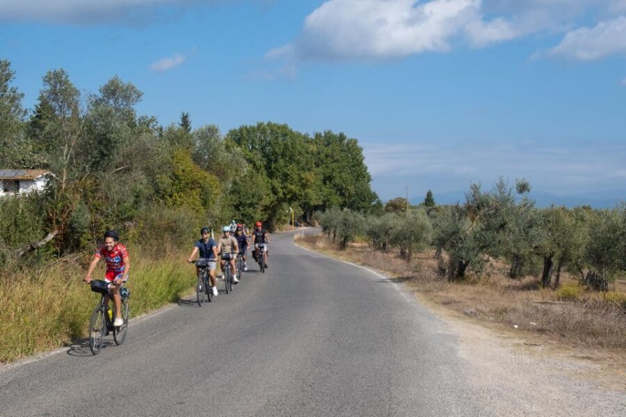 Tuscany Hills Bike Tour with Lunch at farm and Wine Tasting - Hills and bikes: regular gears vs e-bike
