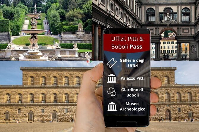 Uffizi Combined Ticket:UFFIZI, PITTI, BOBOLI & digital audioguide - Key Highlights